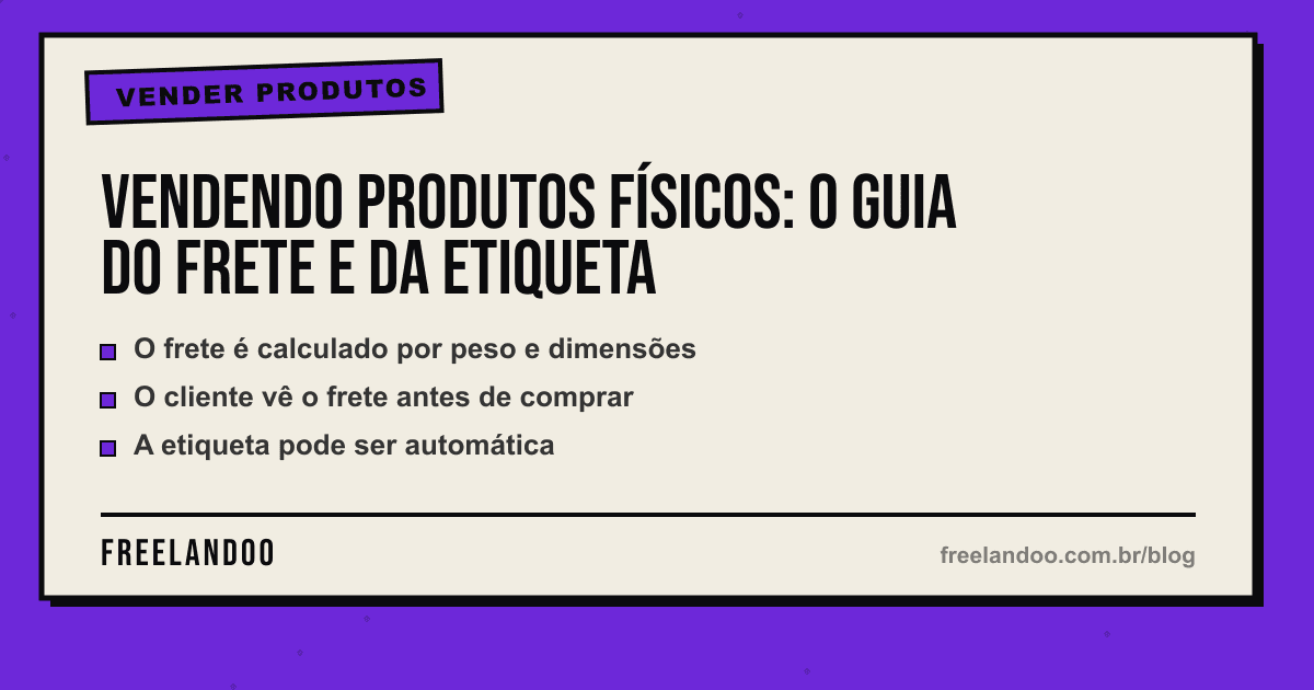Vendendo produtos físicos: o guia do frete e da etiqueta — Vender produtos
